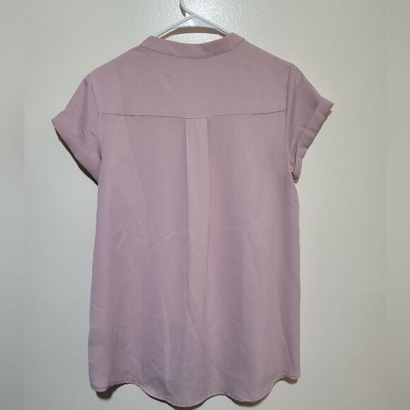 Simply Vera Vera Wang Light Purple Button-Down Shirt - Picture 2 of 5